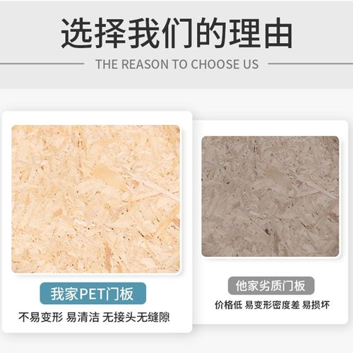 柜门pet衣柜门板定o做 防水防潮加厚家具门硬板肤感极简欧松橱柜