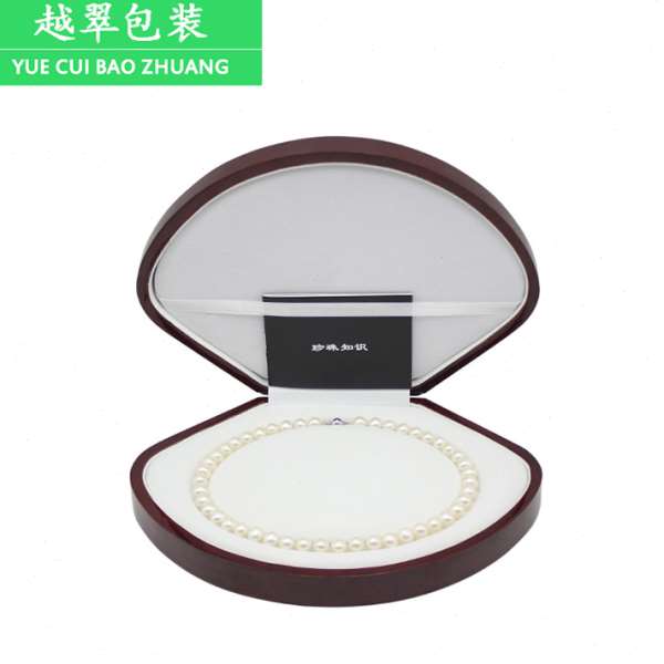 0621A首饰盒独特雕花珍珠项链盒端木制饰品盒珠盒现货