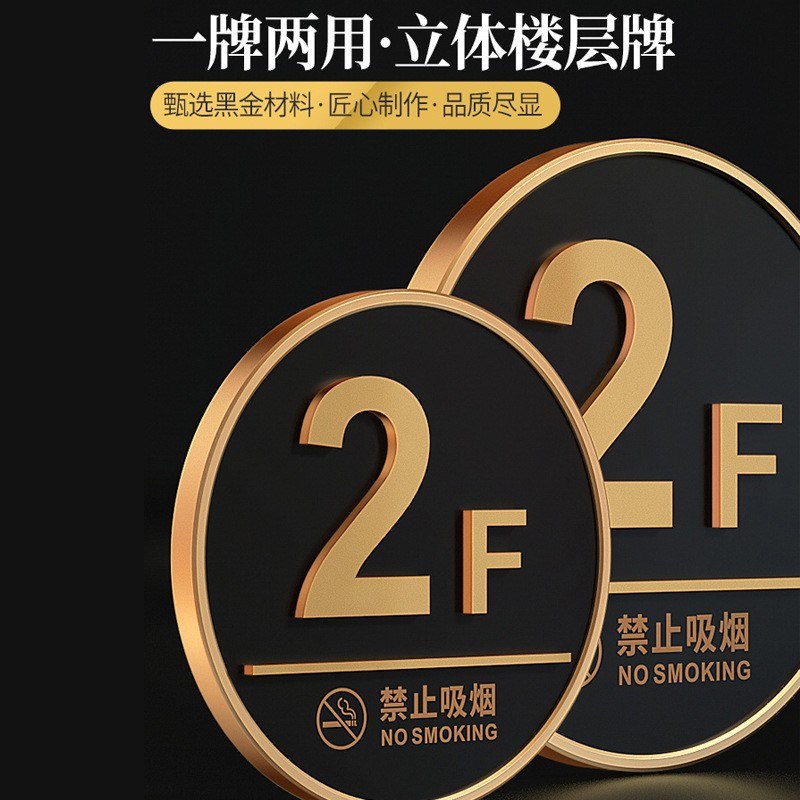 亚克力立体楼层标识牌数字索引指引牌楼栋门牌号码牌住Z宅楼号标