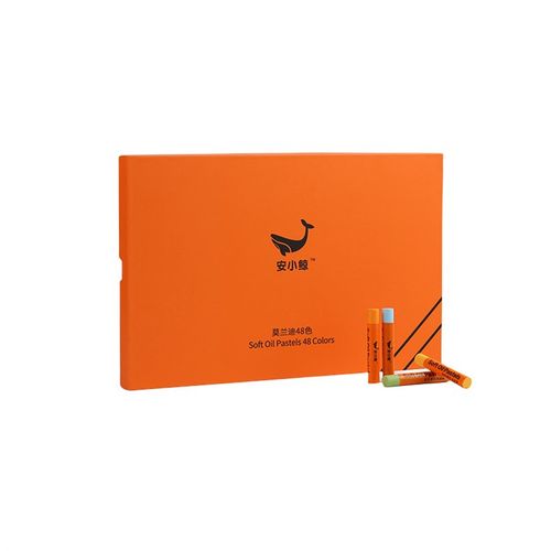 48色超软重彩油画棒儿童绘画油H性蜡笔学生画笔厂家