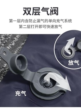 PACOONE充j气床垫户外双人睡垫野外便携式露营装备打地铺防潮地垫