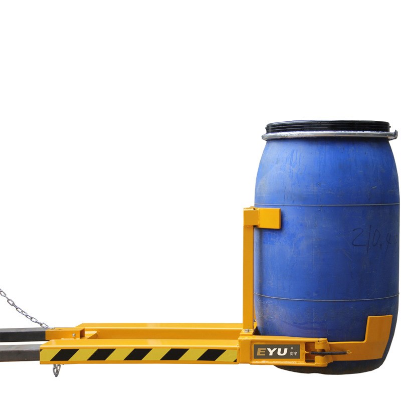 DG400d叉车用抱式油桶夹单桶抓桶器200升法兰铁箍桶夹具夹桶设备