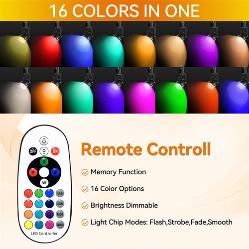 摇头壁灯桌面灯调光调色定时遥控器z控制5w桌面灯黑色白色可做RGB