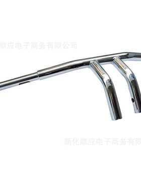 直径1-1/e4 英寸高8 英寸T型车把适用于18年后的Harley Softail