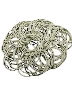 厂家直供一件30KG白色橡皮筋多规格直径25 38 R50圆形橡皮圈耐拉