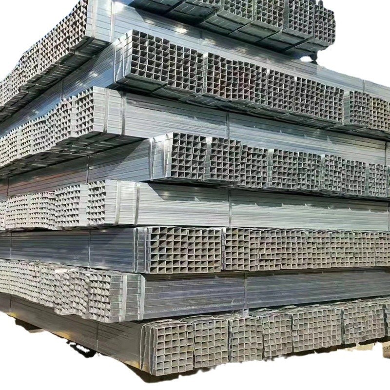 天津大邱庄定尺加工镀锌p带管5.8米镀锌带方管电镀锌方管20*20*1.