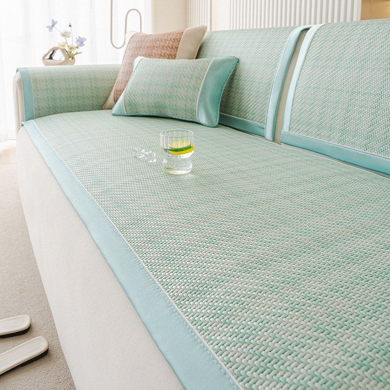 冰丝藤席沙发垫夏季2025新款凉席坐垫子固定防R滑夏天款座垫盖布,居家布艺,沙发套,淘宝优惠券,粉丝福利购,淘宝优惠卷