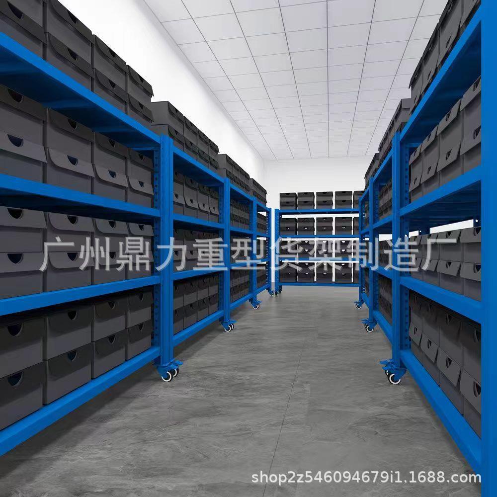 加厚仓储带轮子货架超宽商用可移动置物架加宽重型多层家用铁架子