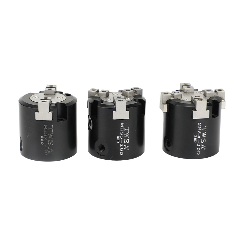 MHS气爪SMC型MHS3三爪气缸MHS2二爪MHS4O四爪气动卡盘手指夹爪气