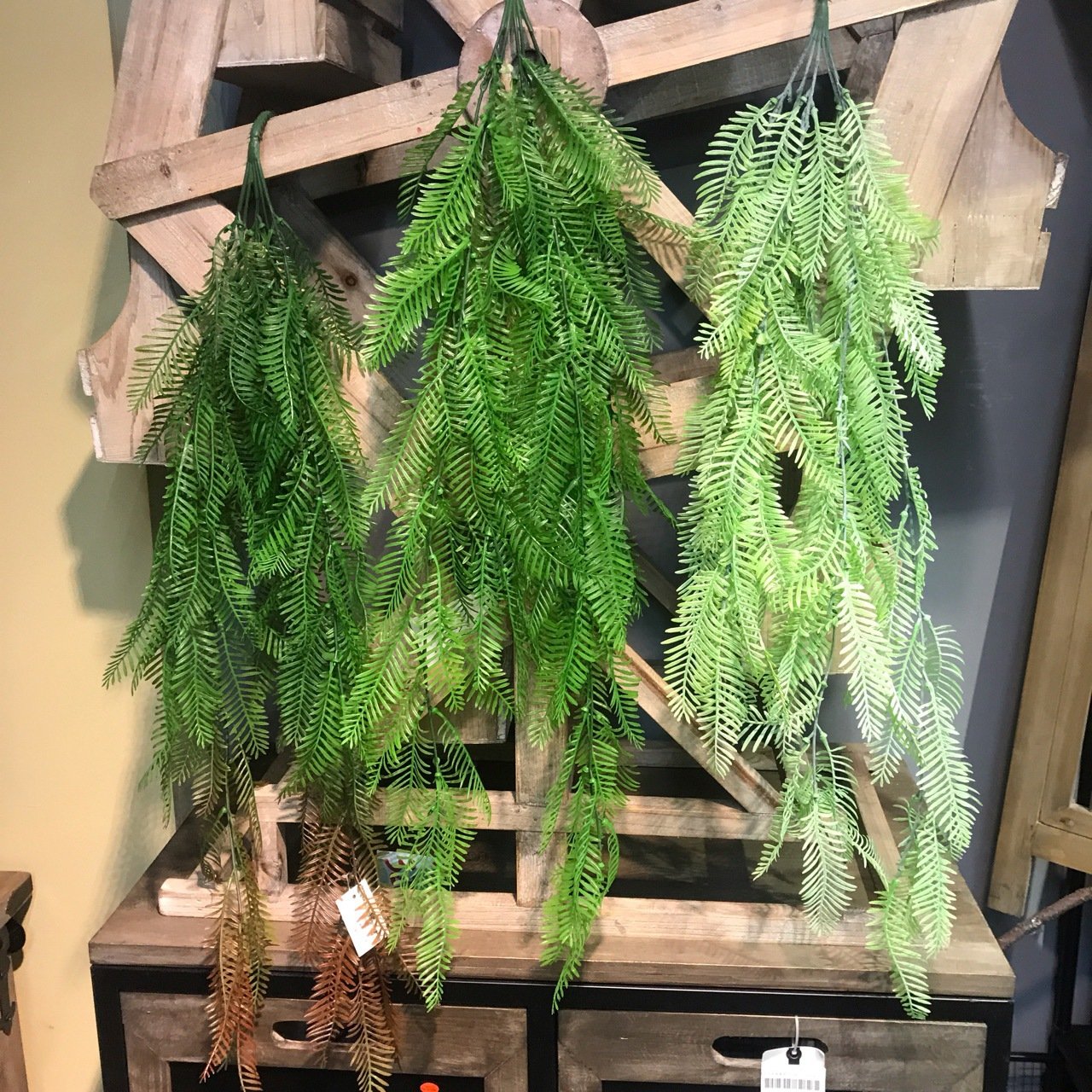 仿真波斯草壁挂凤尾 仿真蕨类植物 婚庆装饰垂挂垂吊 藤条波斯草