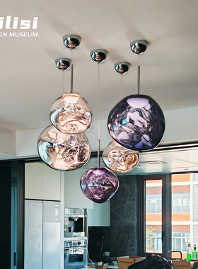 英国Melt熔岩灯意式餐厅吊灯北欧设计师别墅复式楼LOFT挑空楼梯灯
