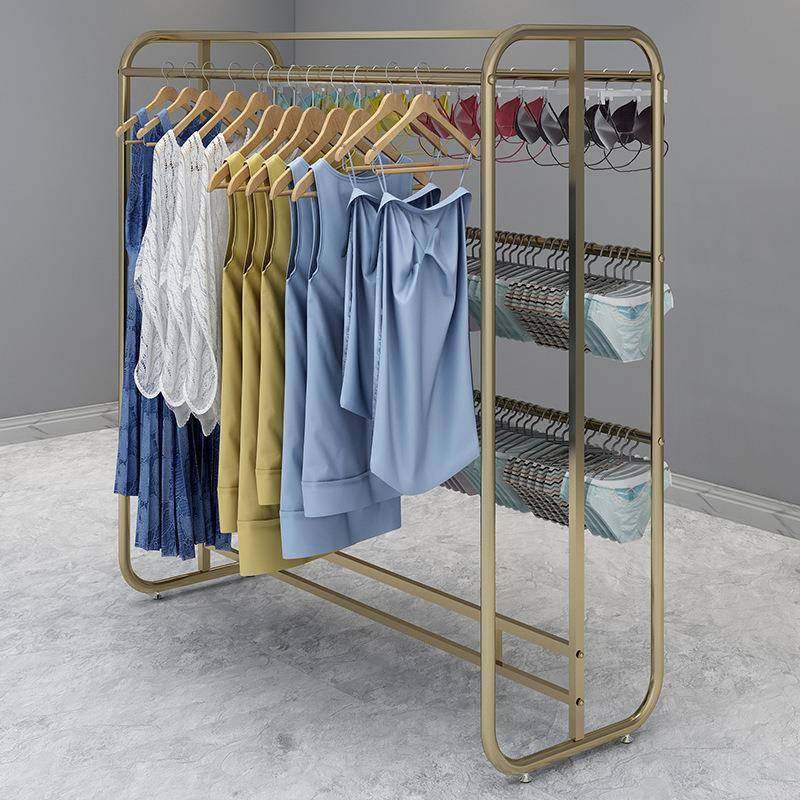 服装店文胸内裤挂衣架子睡衣落地展示架内衣童装双排双杆中岛货架,商业/办公家具,服装展示架,淘宝优惠券,粉丝福利购,淘宝优惠卷