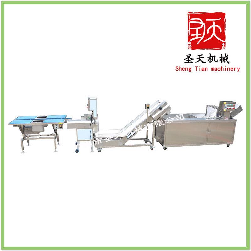 商用大型果蔬切菜机臭氧洗菜机净菜加工成套生产线酒店食堂切菜机