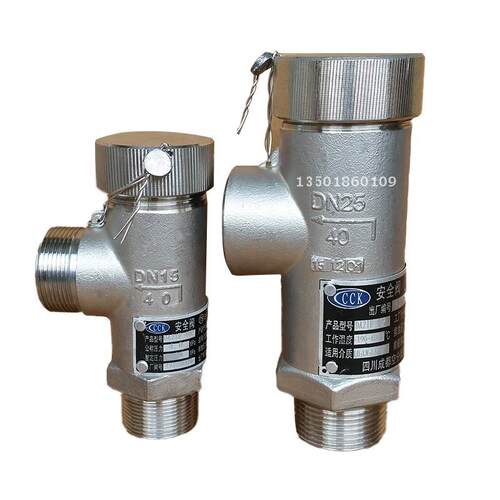 不锈钢低温弹簧式安全阀DA21F-40PDN10152025CCK温度-196℃