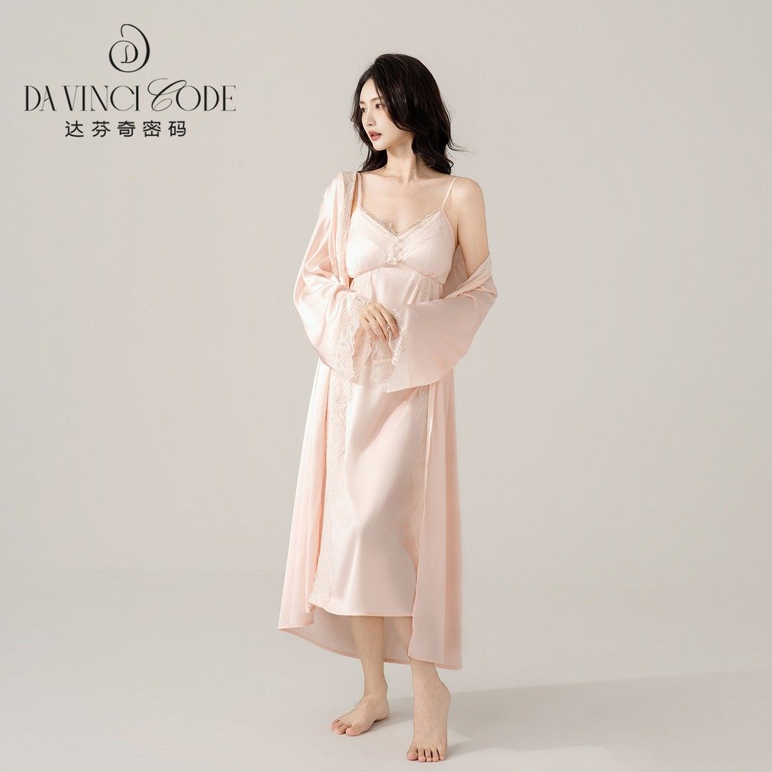粉调物语】2026新女睡裙吊带蕾丝带胸垫性感白色高级贵妇睡衣晨袍,女士内衣/男士内衣/家居服,睡衣/家居服套装,淘宝优惠券,粉丝福利购,淘宝优惠卷