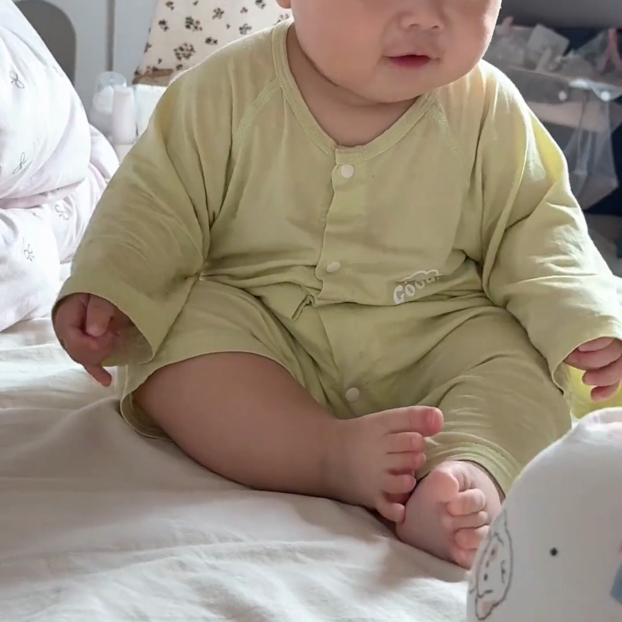 婴儿天丝长袖连体衣幼儿夏季薄款透气夏装哈衣睡衣宝宝空调夏天