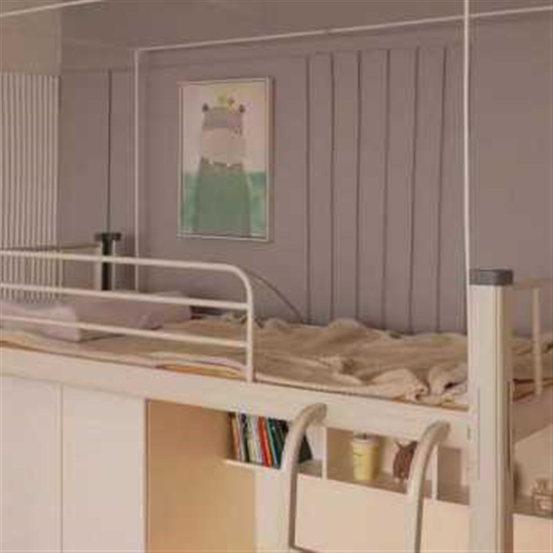 爆遮光布上下铺床可伸缩架子蚊帐支架杆蚊帐学生宿舍不锈钢床帘品