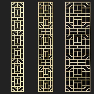 屏风玄关背景装 东阳木雕仿古门窗实木花格花窗镂空吊顶隔断中式 饰