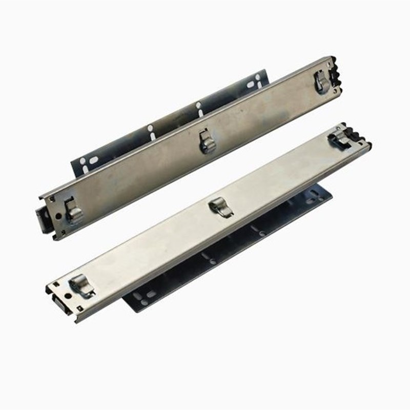 橱柜拉篮轨道滑轨加厚抽屉侧装导轨碗柜可调侧挂厨房厨柜碗篮轨道
