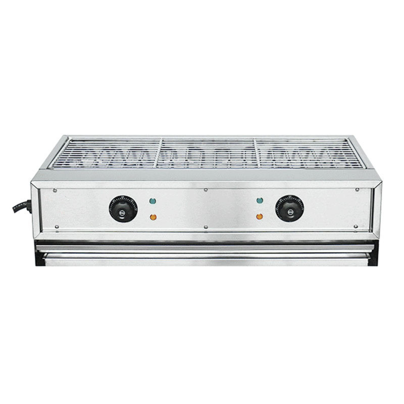工厂  电热烧烤炉304不锈钢无烟烧烤炉架子摆摊牛羊肉串烧烤机