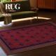 RUG原创设计 红色复古风地毯客厅轻奢高级中古新中式 免洗卧室地垫