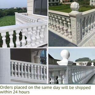 欧式房屋栏杆模具阳台护栏栅栏水泥花瓶兰花方葫芦罗马柱铸造模具