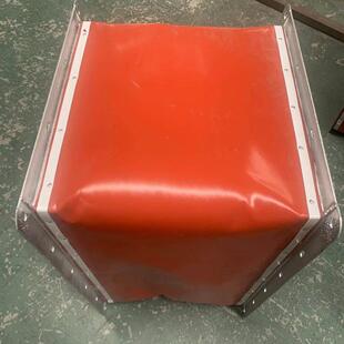 通风软接排烟风机软连接风管盘管铝箔软接帆布防火耐高温软连接