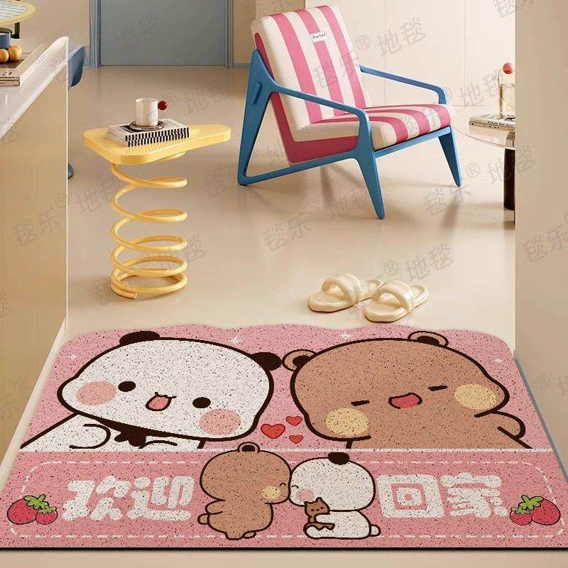 一二布布入户门地垫卡通进门丝圈脚垫除尘门垫家用玄关地毯可裁剪,居家布艺,入户地垫,淘宝优惠券,粉丝福利购,淘宝优惠卷