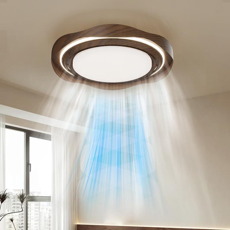 防直吹无叶风扇灯主卧室吸顶灯2025新款儿童房间餐厅客厅隐形吊扇