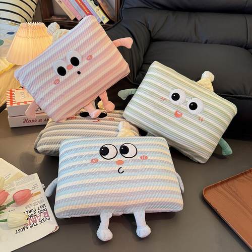 可爱多巴胺冰丝记忆棉午睡枕学生教室趴睡枕头抱枕儿童睡觉趴趴枕