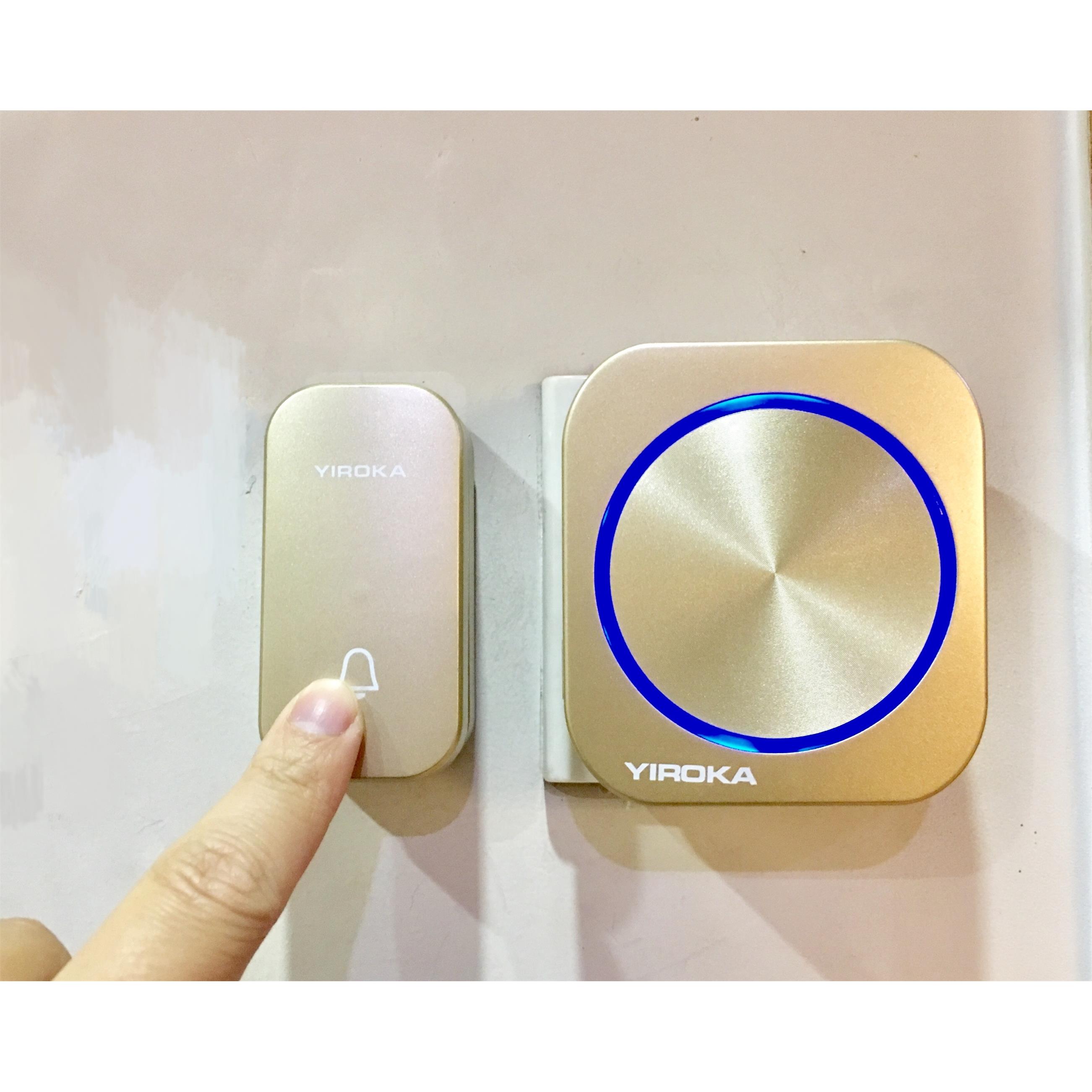 盈润佳自发电 门铃无线家用远距离智能遥控一拖二拖一老人呼叫器