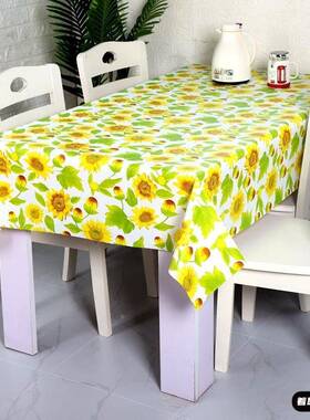 冰箱盖布2子0塑25新款柜桌子免田园eva料防水防油洗正方形餐17498