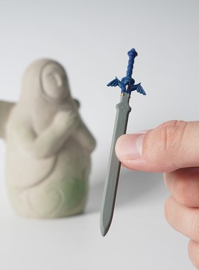 塞尔达传蛋说旷野之默认NAAL息林大师剑克鱼缸造景件糕摆装饰品王