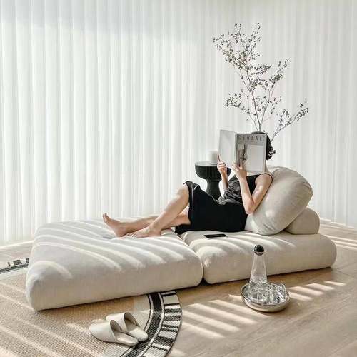 麻薯布艺CBG沙发单模豆腐块块类狗人窝懒人绵阳说小人户型绵羊派