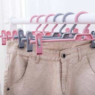 防滑塑料裤 架家用痕夹默认NKBV内衣架衣无柜裙裤 夹裤 挂衣可调节裤