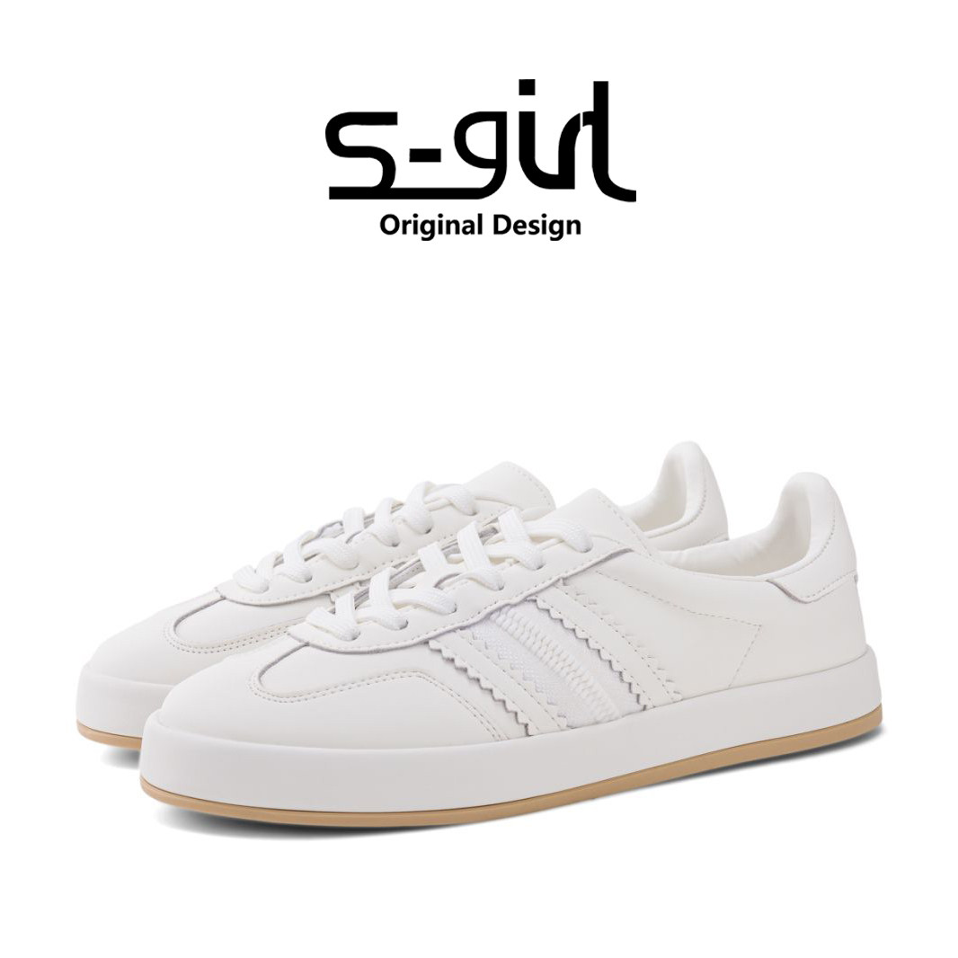 SGIRL TWTW复古德训鞋女2026新款百搭简约平底小白鞋休闲运动板鞋,女鞋,德训鞋,淘宝优惠券,粉丝福利购,淘宝优惠卷