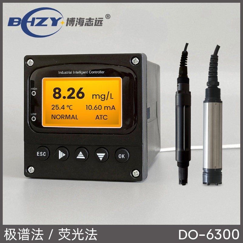 工业在线荧光法溶氧仪溶解氧控制器含氧量测定仪鱼塘养殖专用