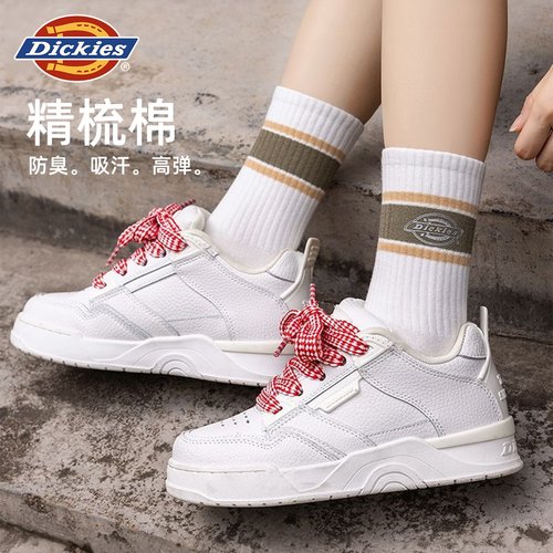 Dickies袜子女款2025新款爆款冬季中筒袜防臭运动精梳棉女袜棉质