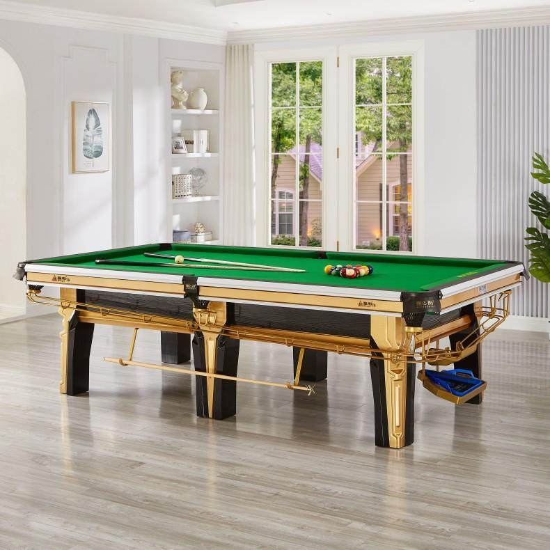 中式黑八台球桌球房俱乐部小标准台球桌多功能大商用钢库台球桌室