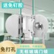 恒驰玻璃门锁双门单门插销无框锁免开孔玻璃锁地锁推拉双开门锁具