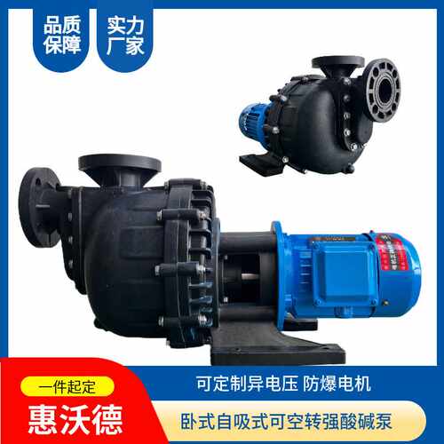WKB-50032H卧式化工泵自吸泵 惠沃德耐酸耐腐PPDF工程塑料化工泵