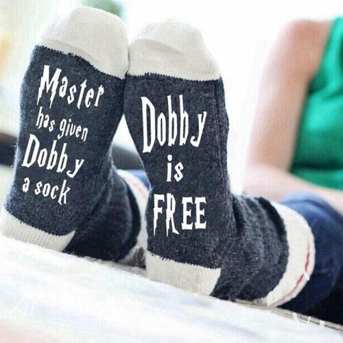 Master has given Dobby欧美男女时尚英文字母袜子棉袜中筒袜男士