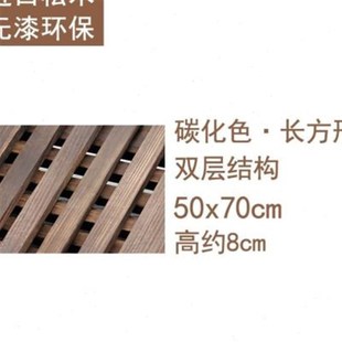 带轮子移动托盘万向轮花盆托盘滑轮E滚轮长方形实木鱼缸带轮底座