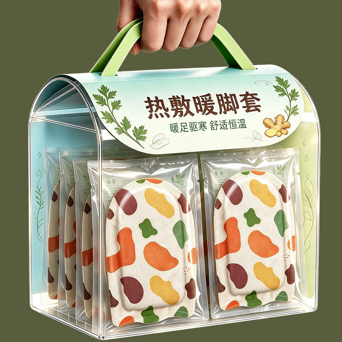 发热脚套发热鞋垫袜子穿戴式脚套冬季热敷暖脚神器暖足贴脚底暖敷图片