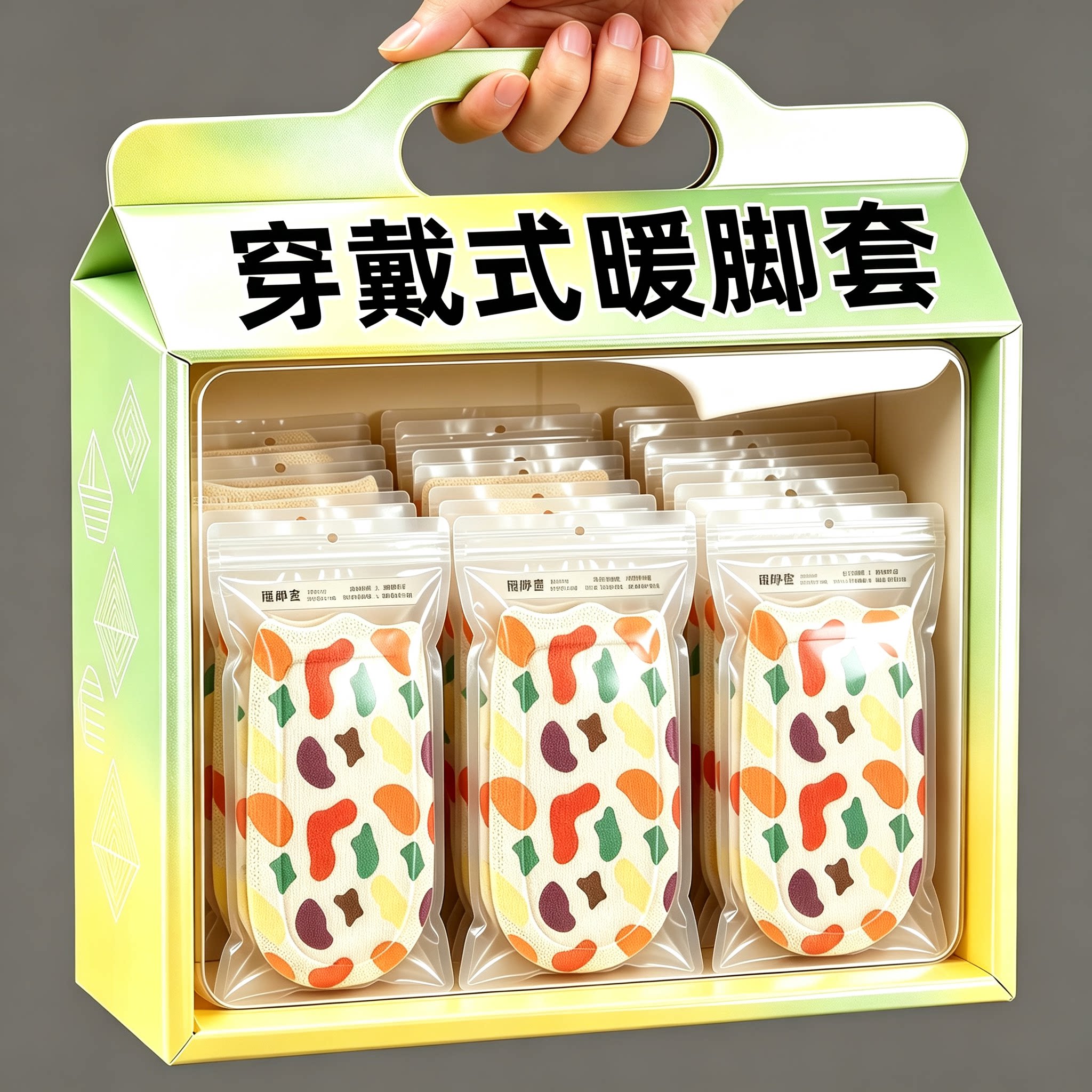 【穿戴式发热脚套】升级大尺寸图片