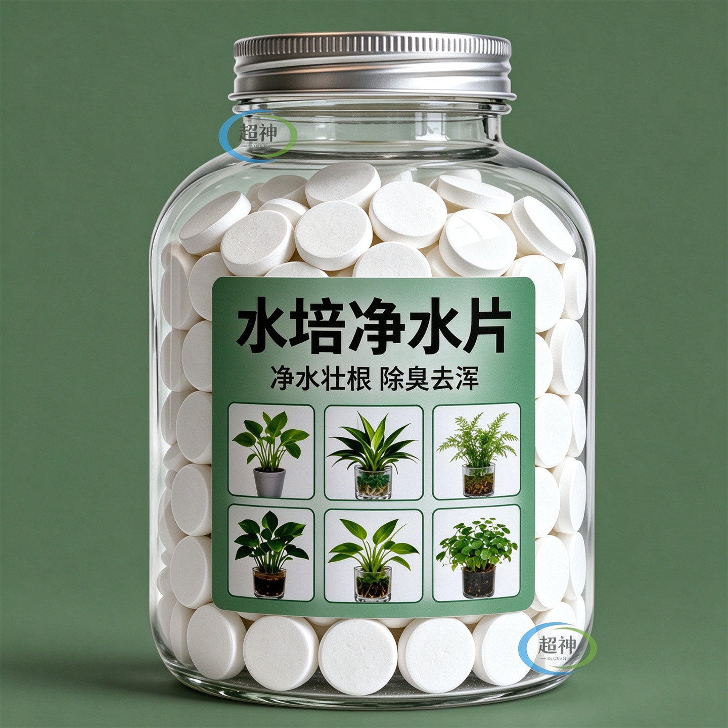 水培植物增氧片净水片营养片防臭水促生根浑水水培花卉通用净水片