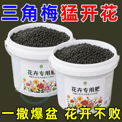 三角梅梅花专用肥颗粒缓释型有机肥料壮苗防菌板结促花期盆栽菜园