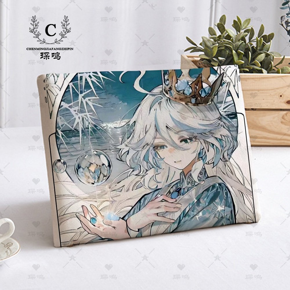 原神芙宁娜坐垫学生记忆棉椅垫教室方凳座垫高中椅子防滑垫屁股垫,居家布艺,椅垫,淘宝优惠券,粉丝福利购,淘宝优惠卷