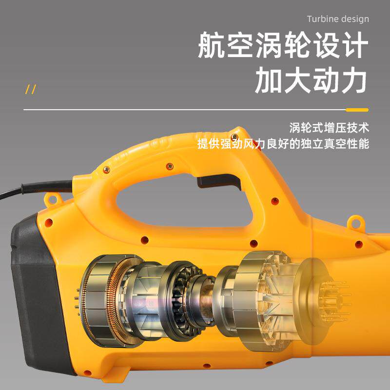 电动吹风机大功率手持暴风机多档调节鼓风机吹吸两用吹雪机插电用