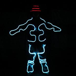 舞台led发光服达人秀副舞el冷光线年会荧光舞台演出道具工厂直销